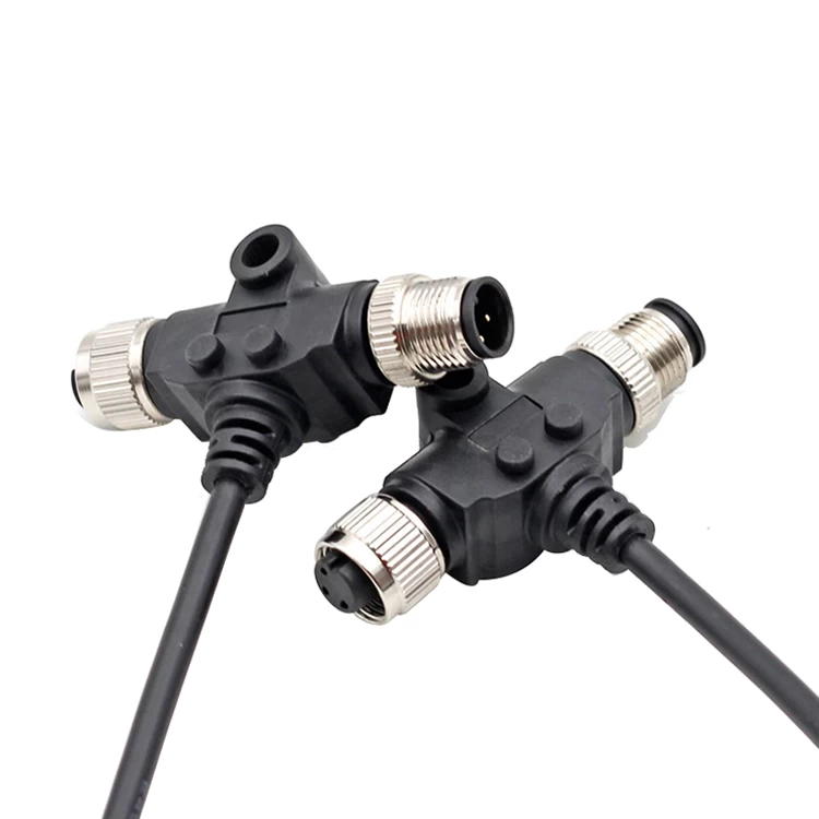 M12 2 3 4 5 6 8 T type splitter cable