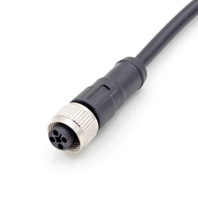 M12 T codiertes männliches weibliches Kabel