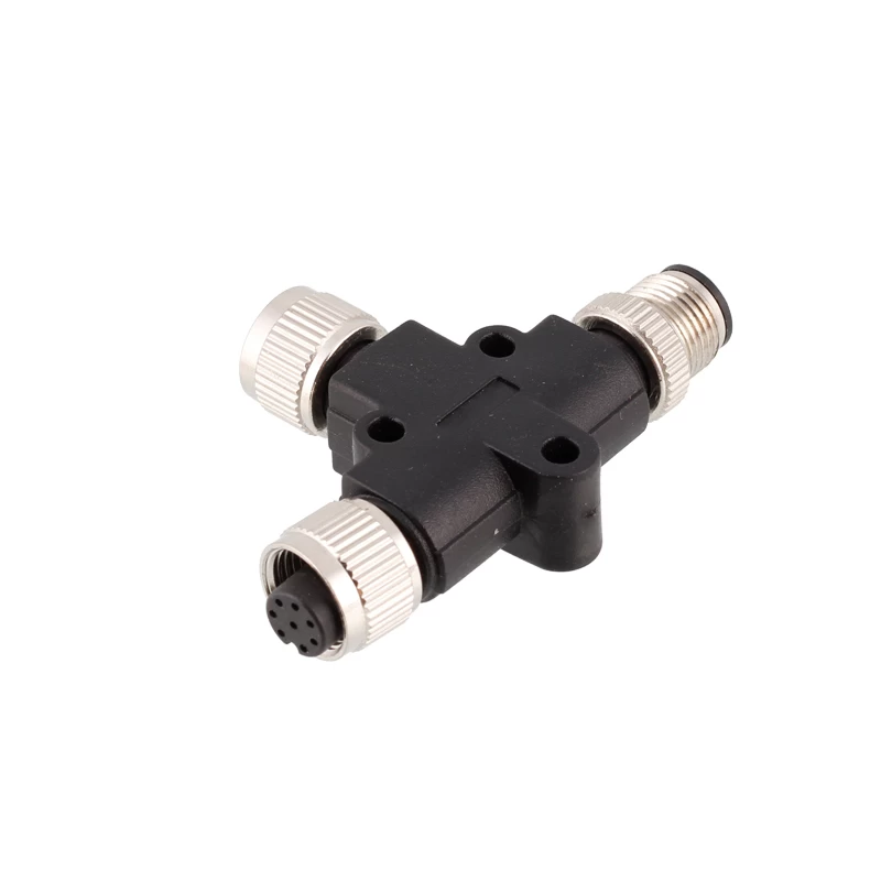 M12 2 3 4 5 6 8 T-Splitter-Stecker