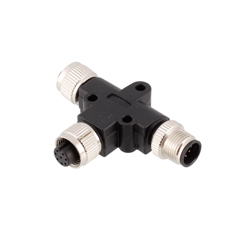 M12 2 3 4 5 6 8 T-Splitter-Stecker