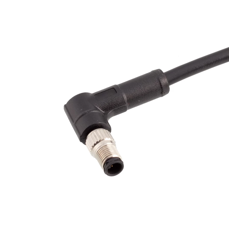 Câble à angle droit M5 A-codage mâle femelle