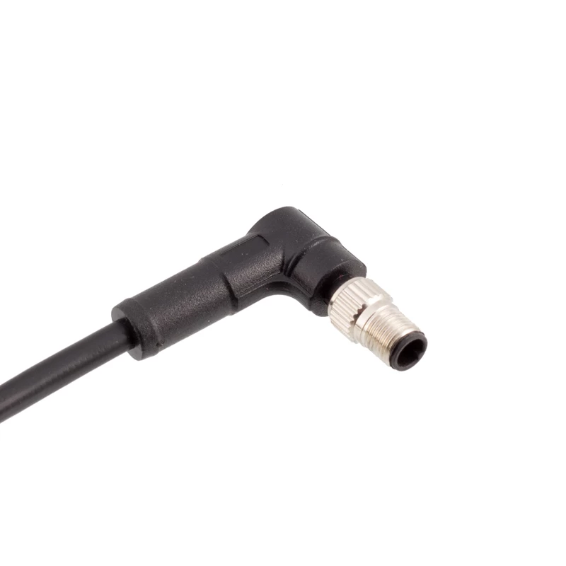 Câble à angle droit M5 A-codage mâle femelle