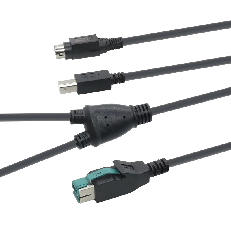 Y-Splitter. Strom-USB-Kabel für Drucker