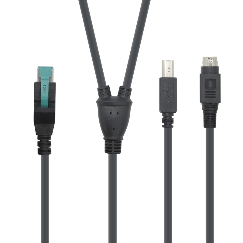 Y-Splitter. Strom-USB-Kabel für Drucker