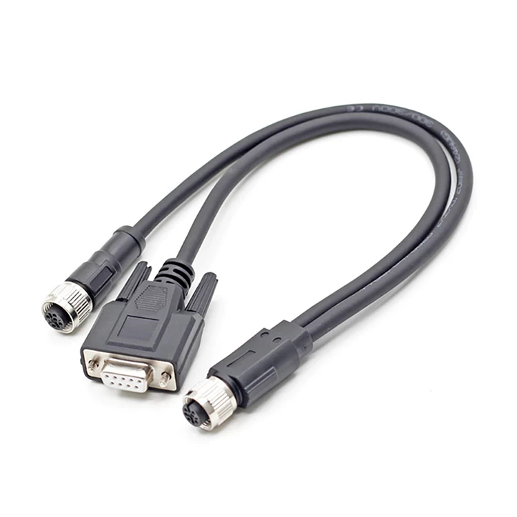 M12 5 pines hembra a DSUB 9 pines y M12 5 pines hembra Y cable divisor