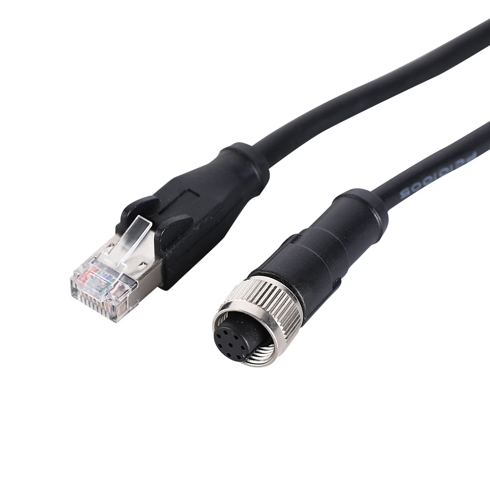 Câble Ethernet M12 vers cat5e rj45