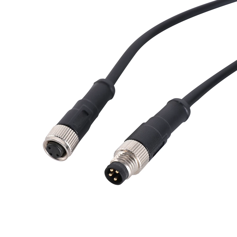 M8 3 4-pinowy kabel męski na żeński