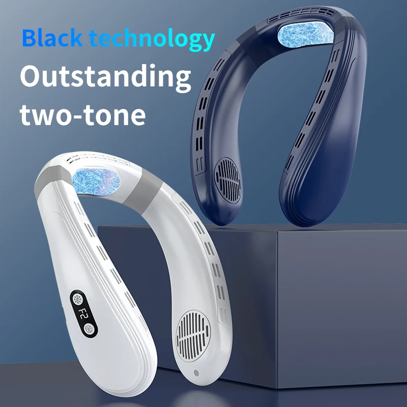 Long battery life neck fan with memory function