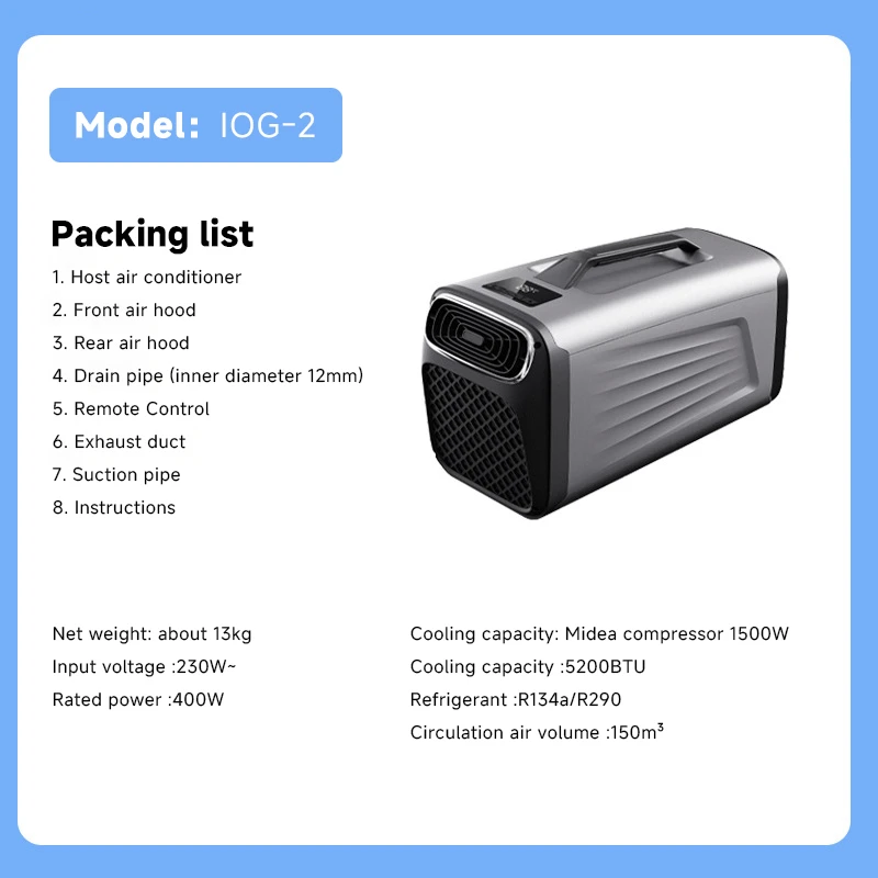 Portable Air Conditioner & Fan - Compact Cooling
