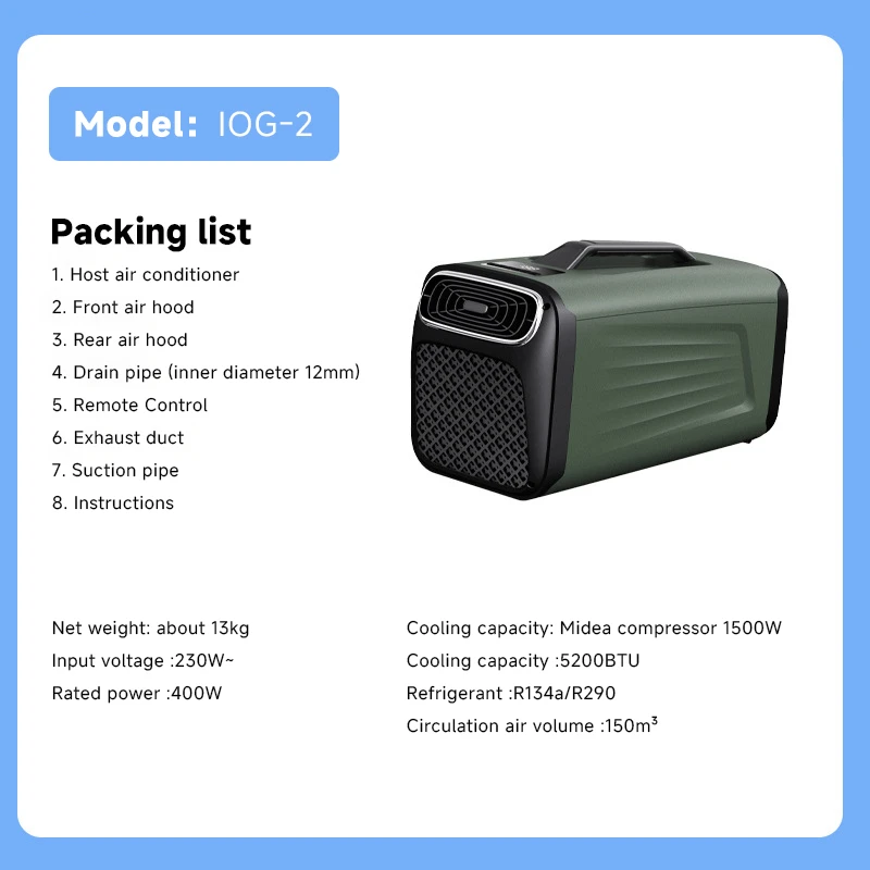 Portable Air Conditioner & Fan - Compact Cooling