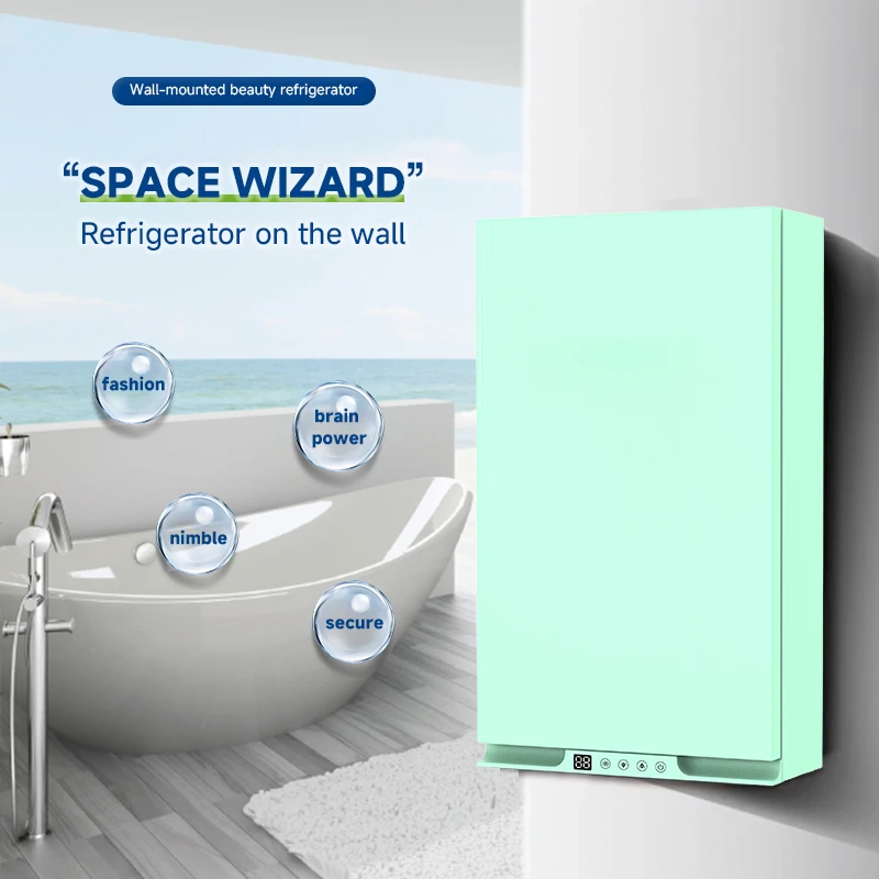 Wall-mounted beauty refrigerator