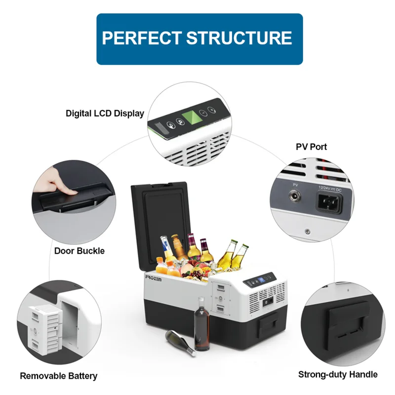 APP Control Portable Compressor Refrigerator