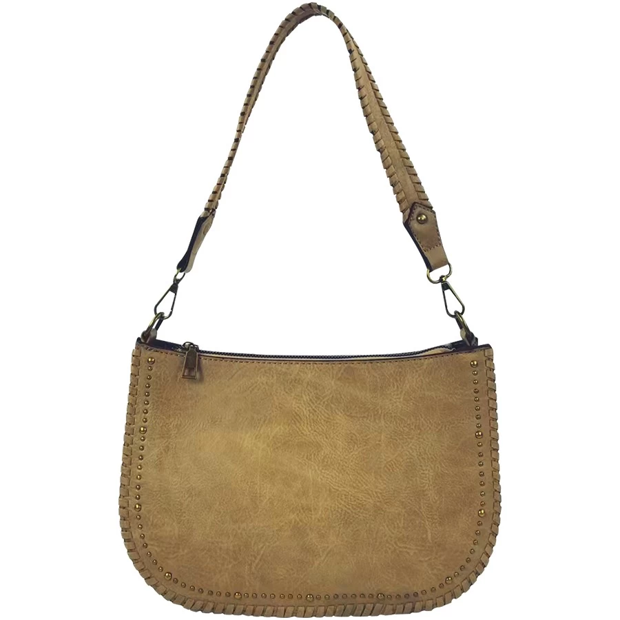 China Fashionable brown handbag wholesale factory manufacturer
