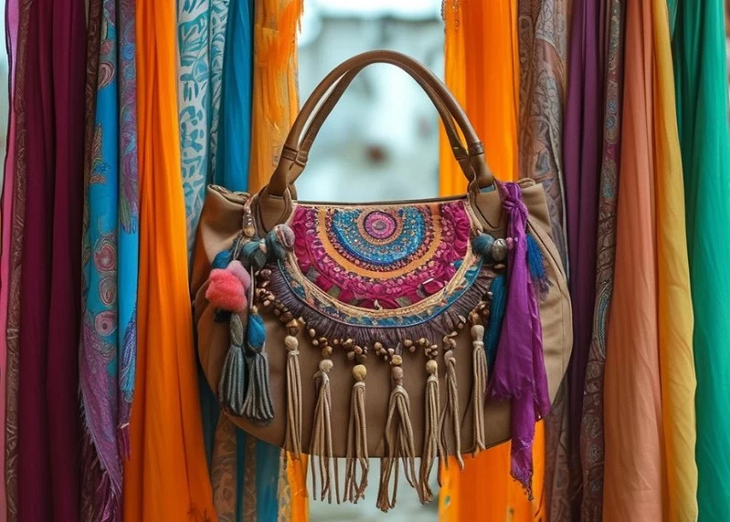 The encounter between tassels and embroidery: Shanen's Bohemian style bag opens a journey of exotic aesthetics