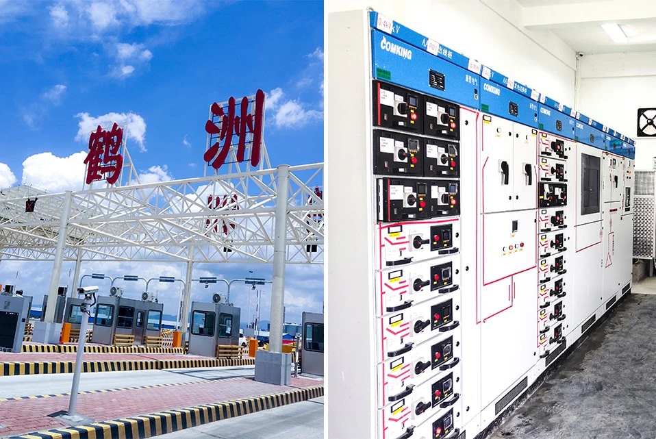 2021.8.1 Zhuhai مشروع مجموعة المفاتيح الكهربائية ذات الجهد المنخفض GCK Bridge Honghe