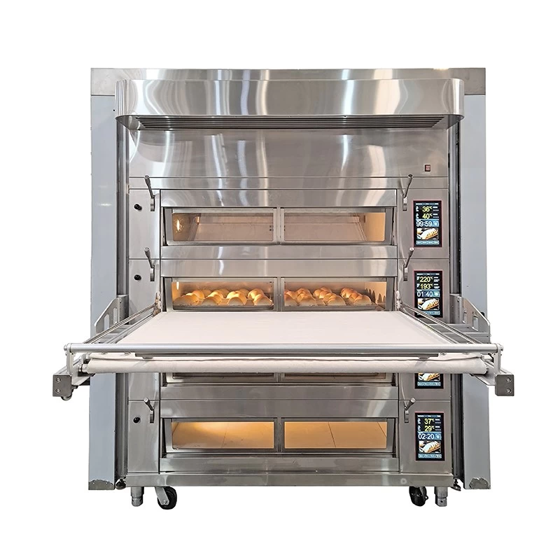 China Commercial Electric Baking Deck Oven with Integrated Loader manufacturer