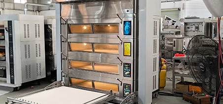 16 trays deck oven na may loader