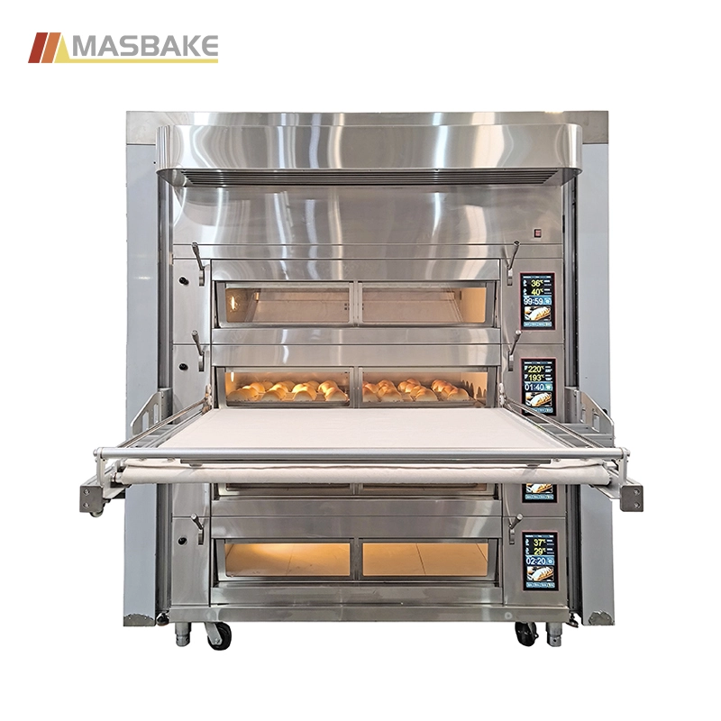 China Commercial Electric Baking Deck Oven with Integrated Loader manufacturer