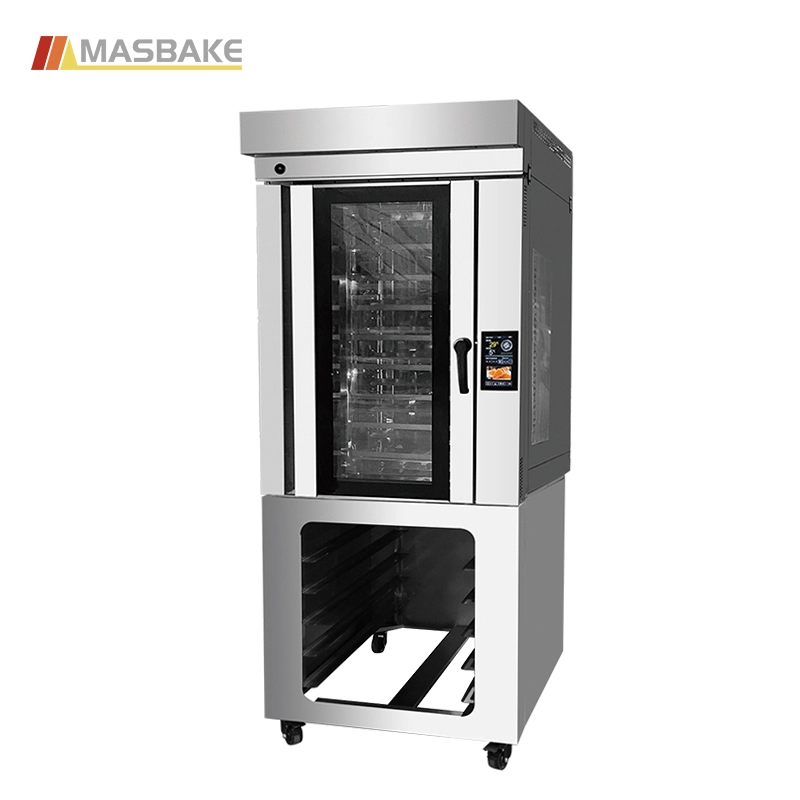 China 10 Trays Mini Rotary Baking Oven Hot Air Convection Oven manufacturer