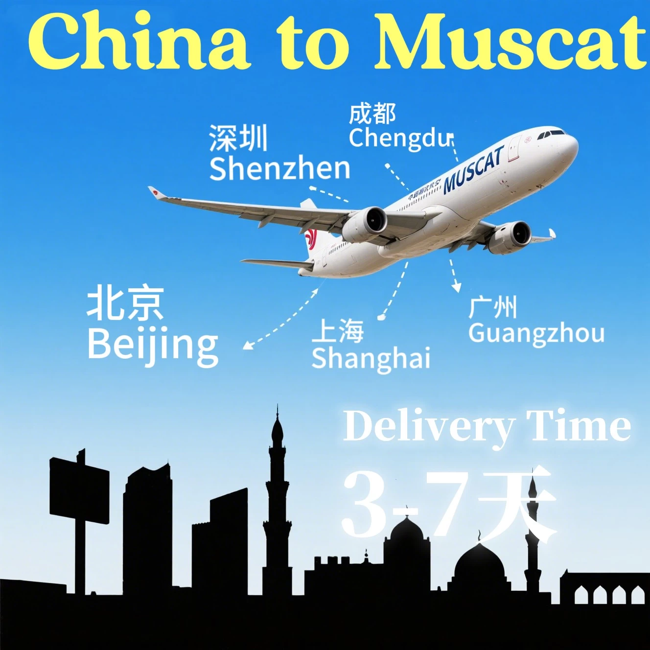 High - quality Air Freight Solutions from China to Muscat