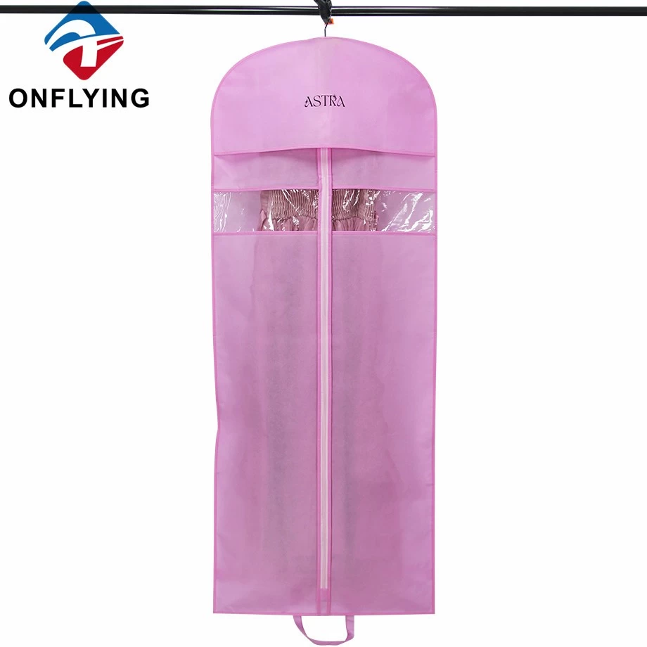 China Staubsicherer Mantel rosa Hochzeitskleid Nicht gewebte Bag Fabrik China Hersteller