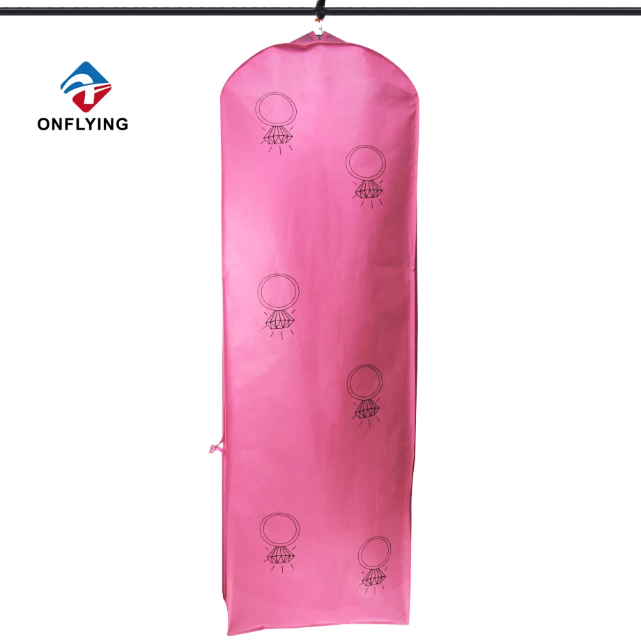 可折叠的定制非编织新娘礼服袋厂中国