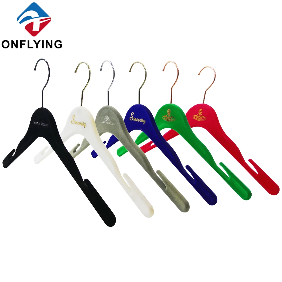 China Heavy Duty Custom Velvet Wedding Dress Hangers Manufacturer Supplier manufacturer