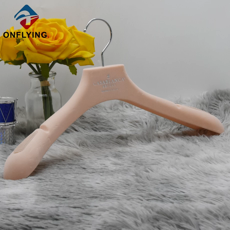 Pink Flocking Hanger Manufacturer