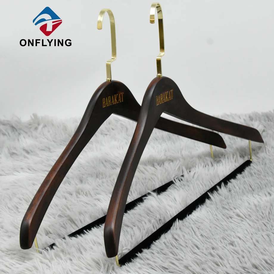 スイベルフックスリムスーツソリッドウッドガーメントラグジュアリーハンガーチャイナファクトリー