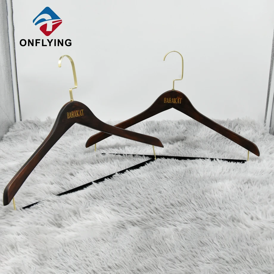 スイベルフックスリムスーツソリッドウッドガーメントラグジュアリーハンガーチャイナファクトリー