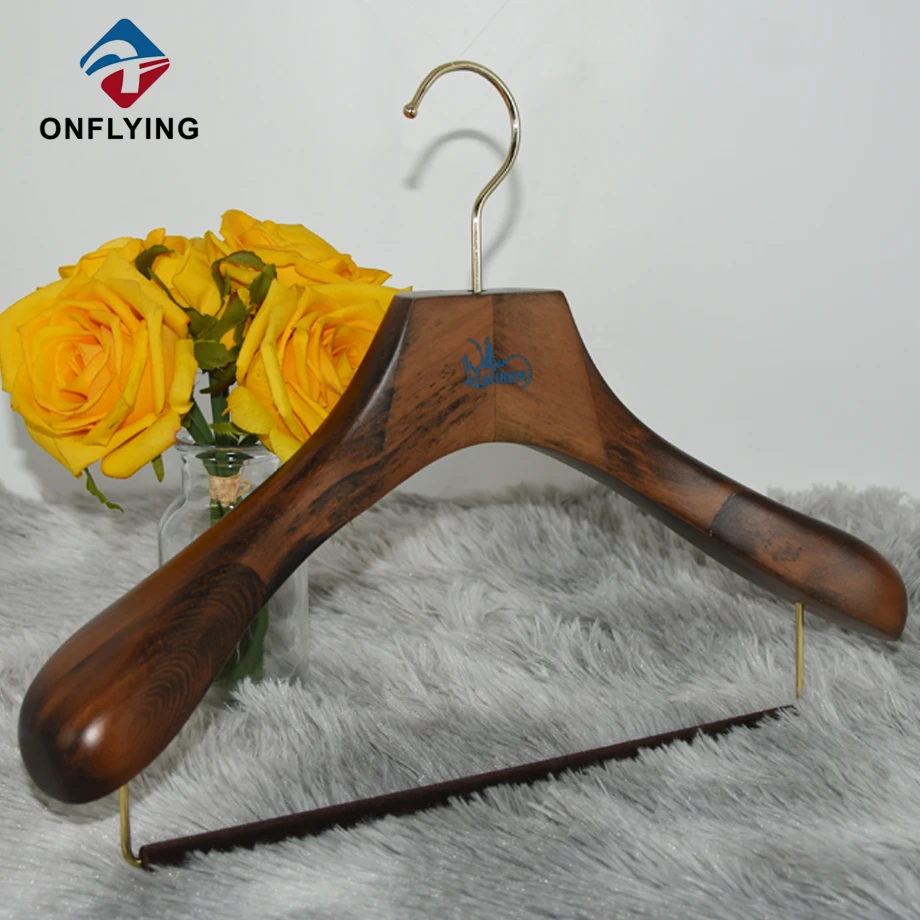 Brown Luxury Wooden Hanger Supplier