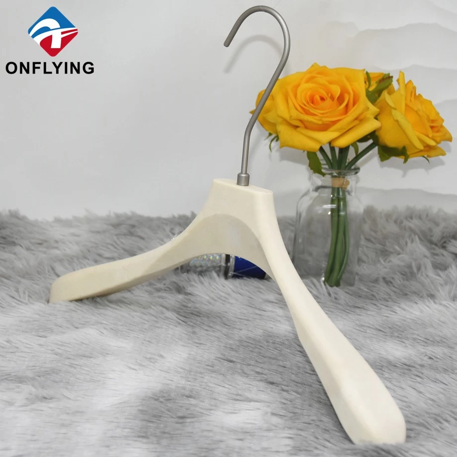 China Anti-slip Custom Garment Jacket Plastic Resin Coat Hanger Factory Supplier manufacturer