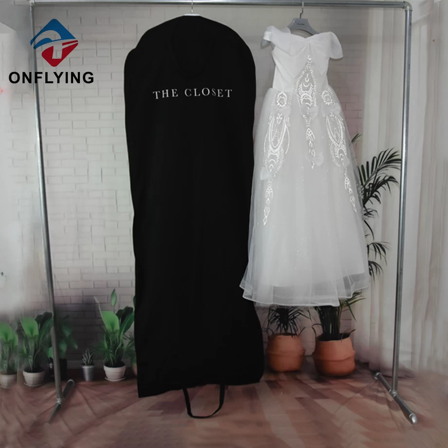 China Schwarz Baumwollbraut Langes Hochzeitskleid Personalisierte Taschen China Hersteller Hersteller