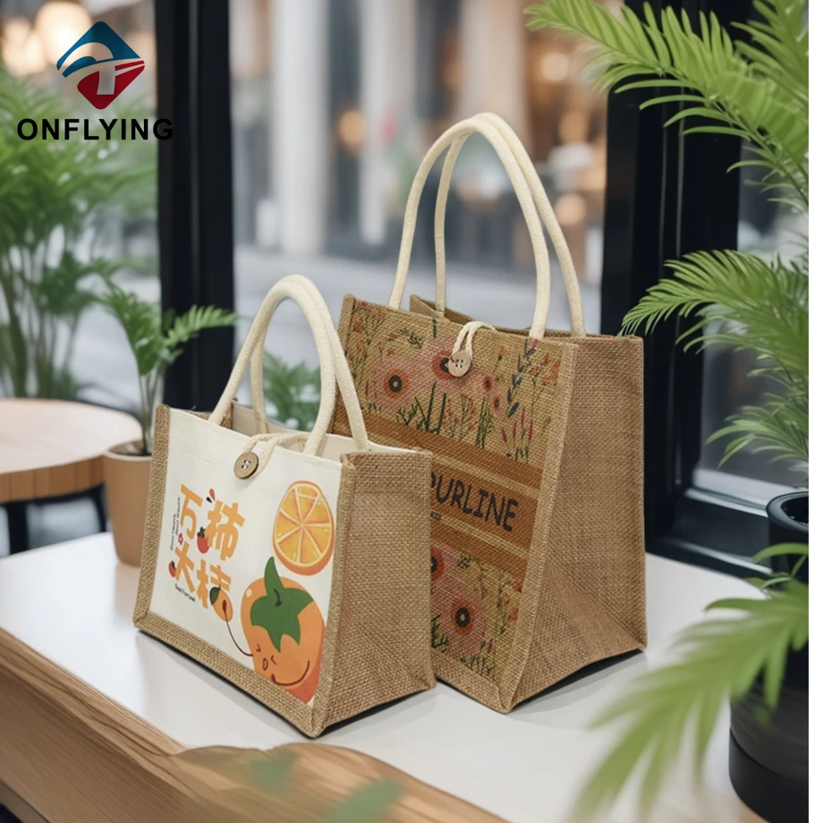 중국 고품질의 친환경 내구성있는 황토 토트 백 중국 공장 제조업체