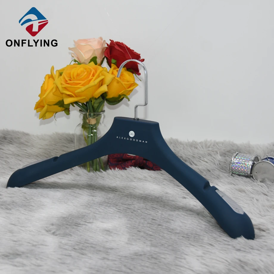 Blue Rubber Coat Hangers Factory