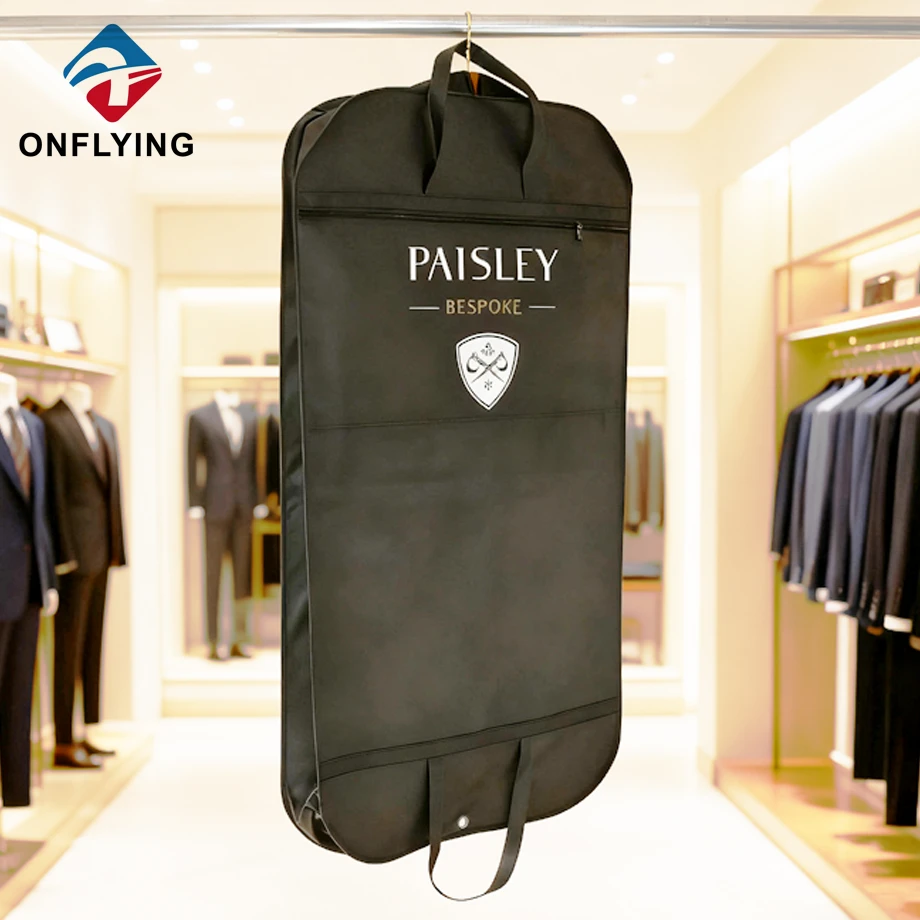With Gusset Non Woven Suit Bags Supplier