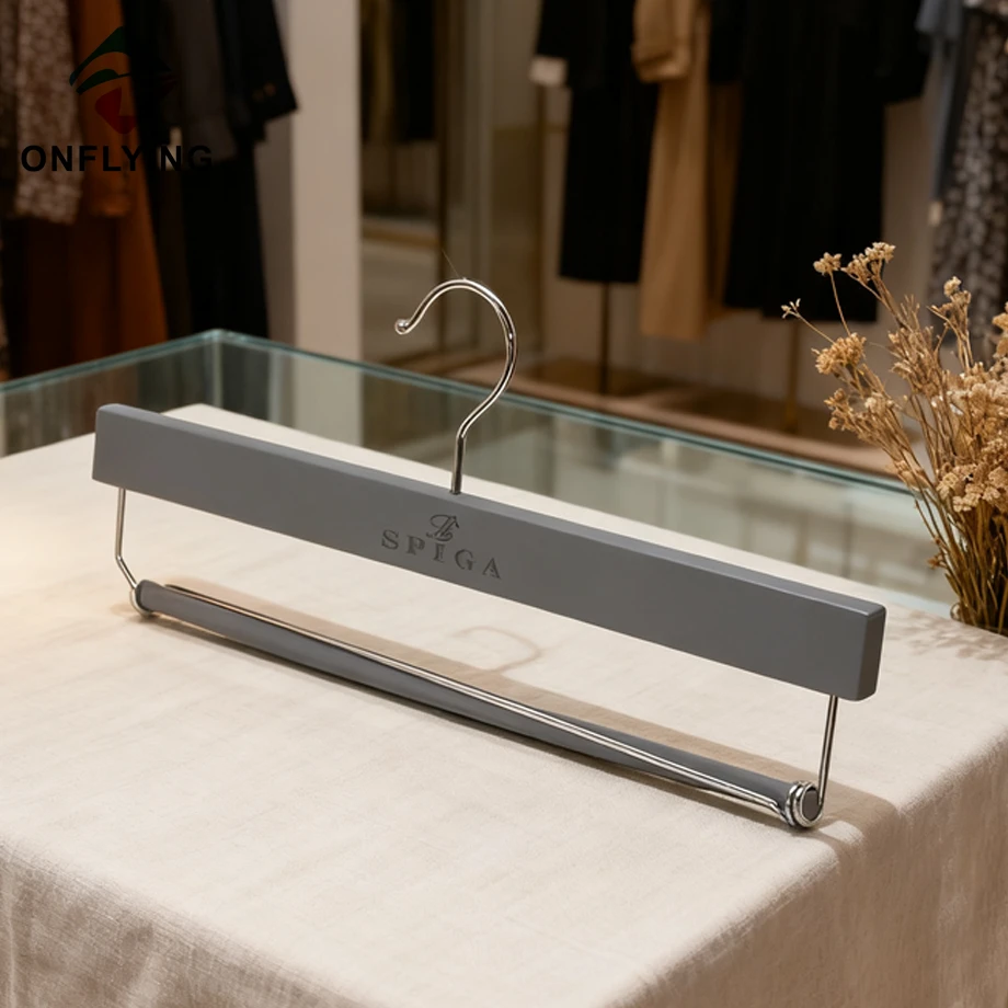 Gray Wood Pant Hanger Manufacturer