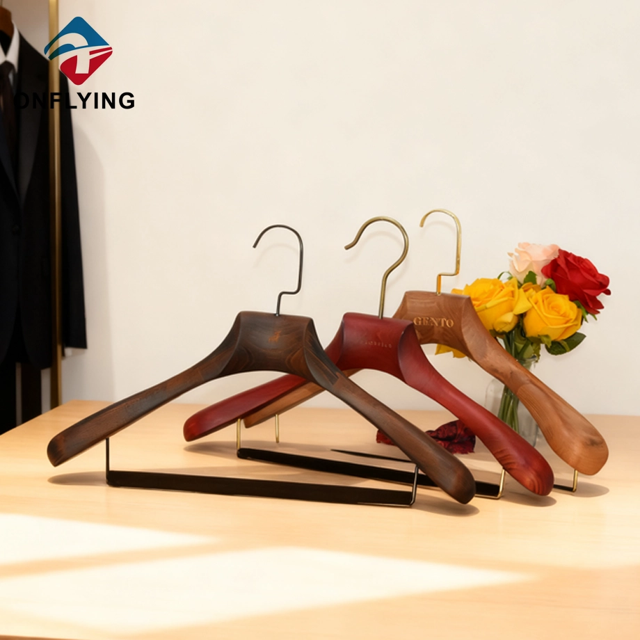 Beech Wooden Suit Hanger Supplier