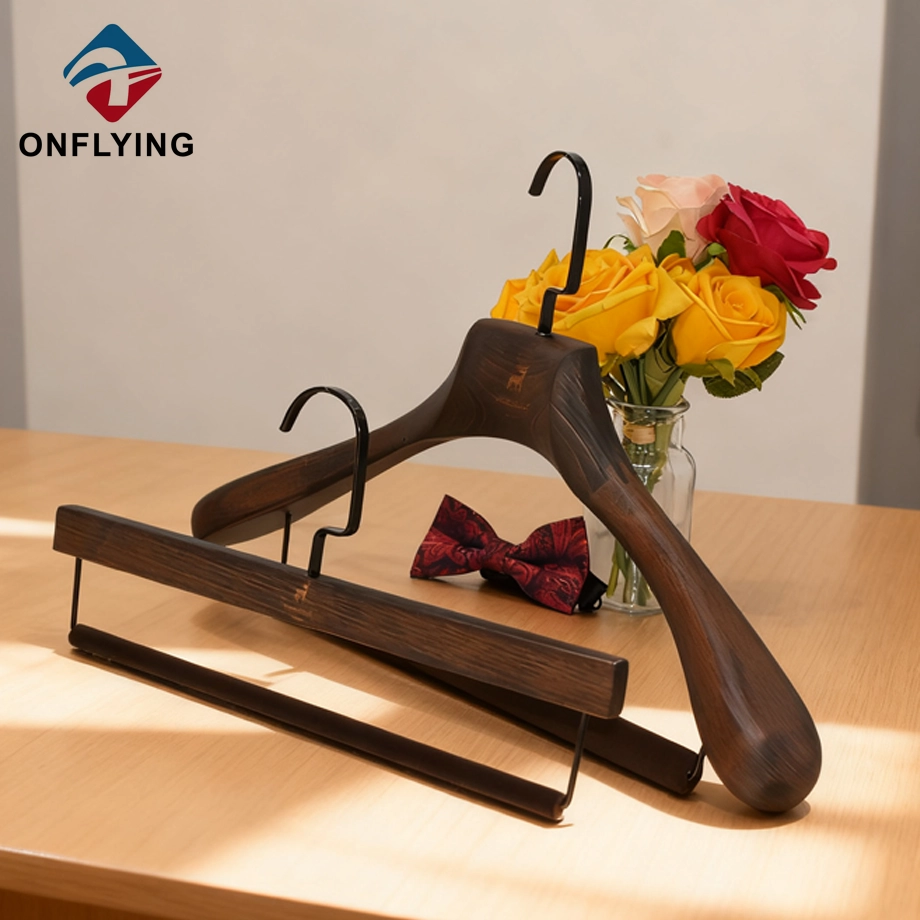 Luxury Beech Wooden Hangers Supplier