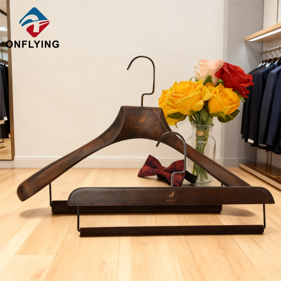 Luxury Beech Wooden Hangers Manufacturer