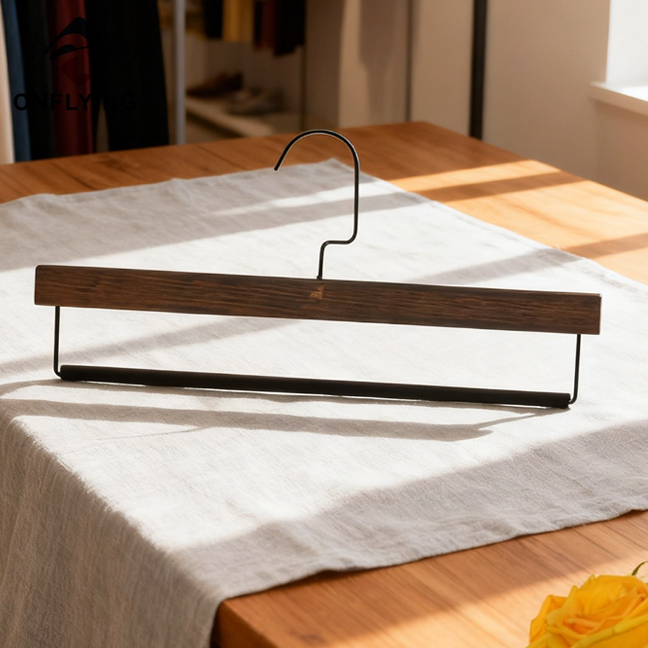 Beech Wooden Pants Hangers Supplier,