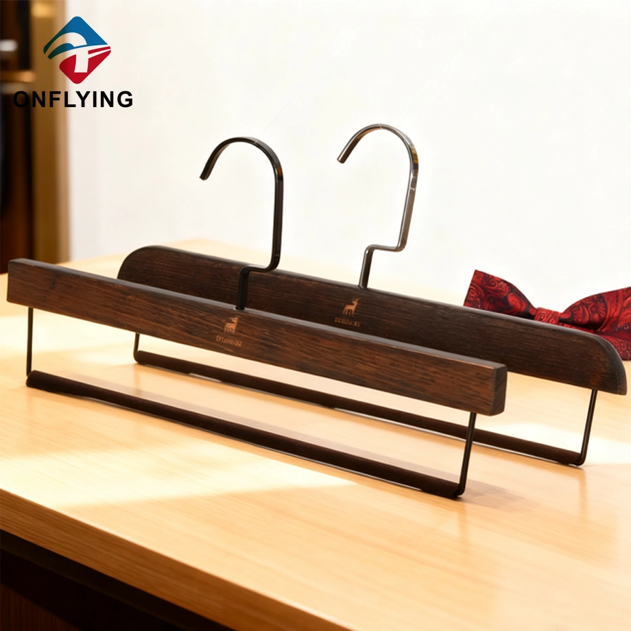 Beech Wooden Pants Hangers Supplier