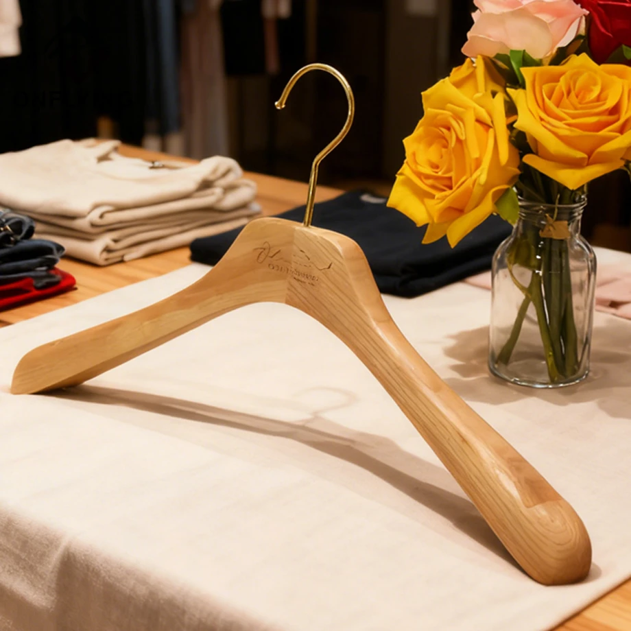 Wooden Custom Logo Hangers Set Manufacturer