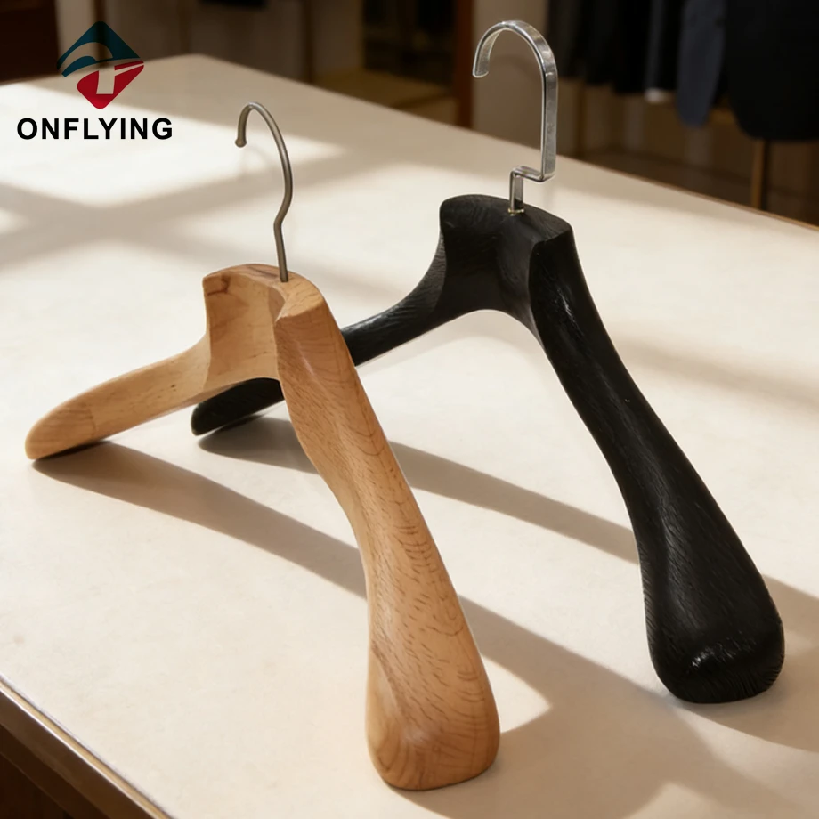Luxury Wood Coat Hanger Set Supplier