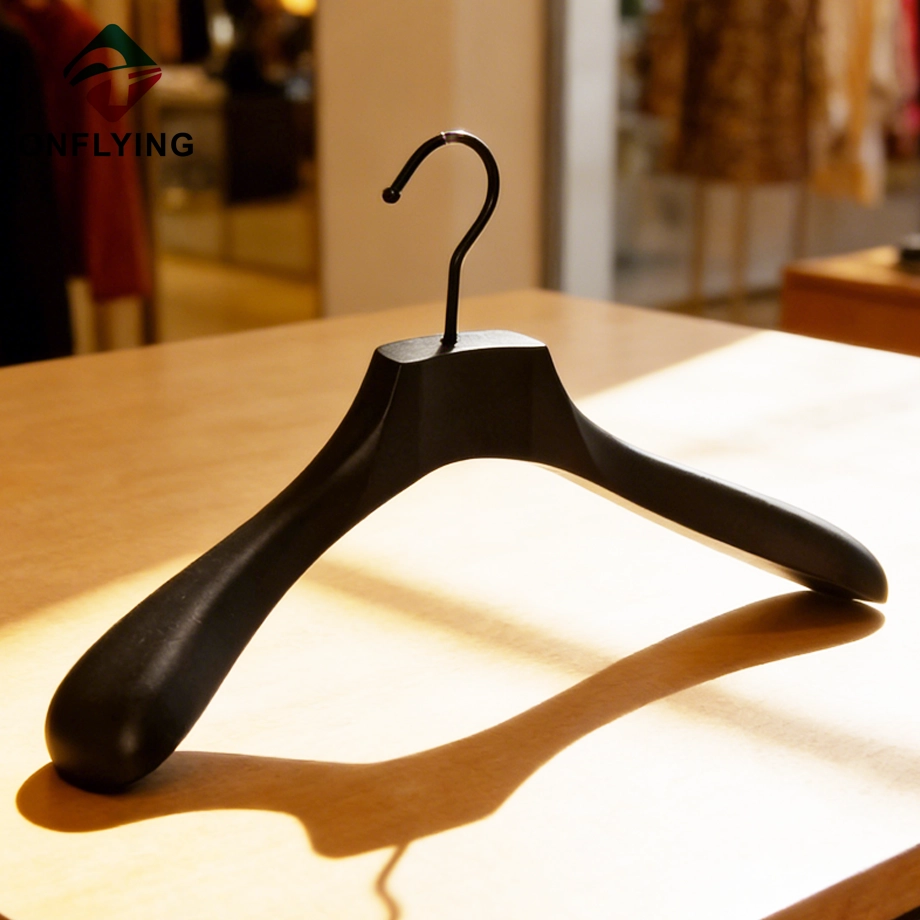 Black Wooden Hangers Supplier