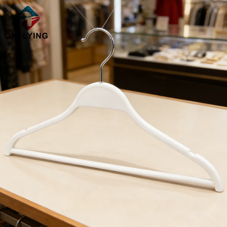 White Custom Plastic Hangers Factory,