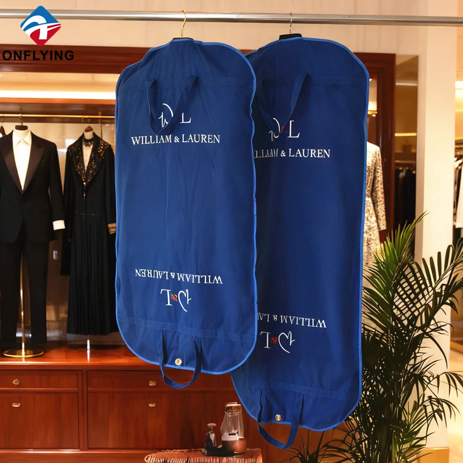 China Fashion Recyclable Dustproof Garment Cotton Coat Suit Cover Bags manufacturer China manufacturer