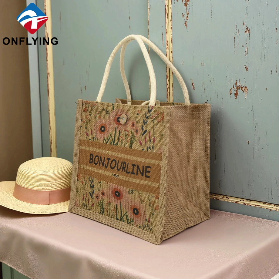 Luxury Tote Bag Jute manufacturers