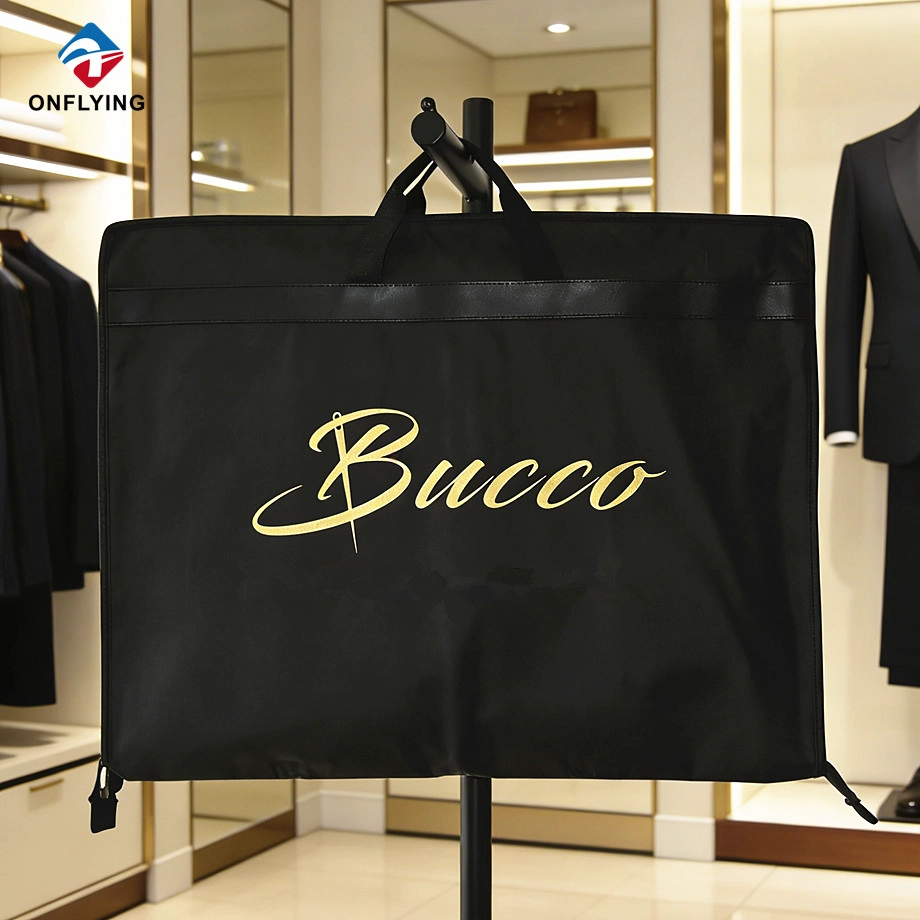 Foldable Black Clothing Bag manufacturer