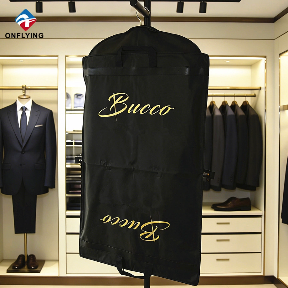 Foldable Black Clothing Bag manufacturer